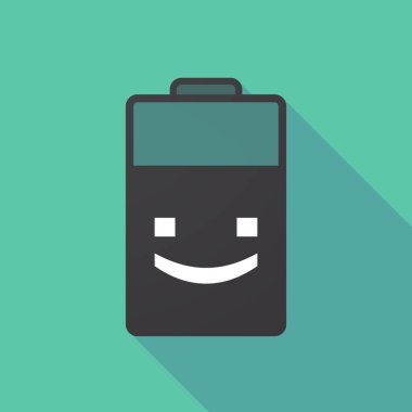 Uzun pil gülümseme metin yüzü olan Gölge