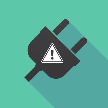 Uzun gölge Tak bir uyarı sinyali ile