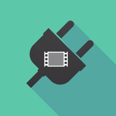 Uzun gölge fiş ile bir film photogram