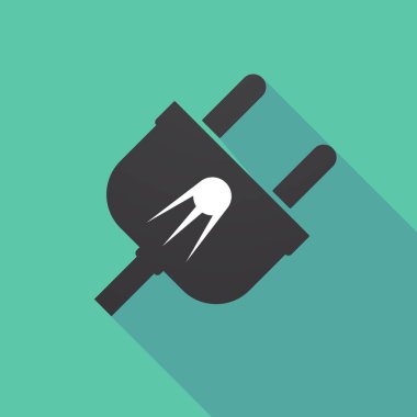 Uzun gölge tak vintage bir uydu