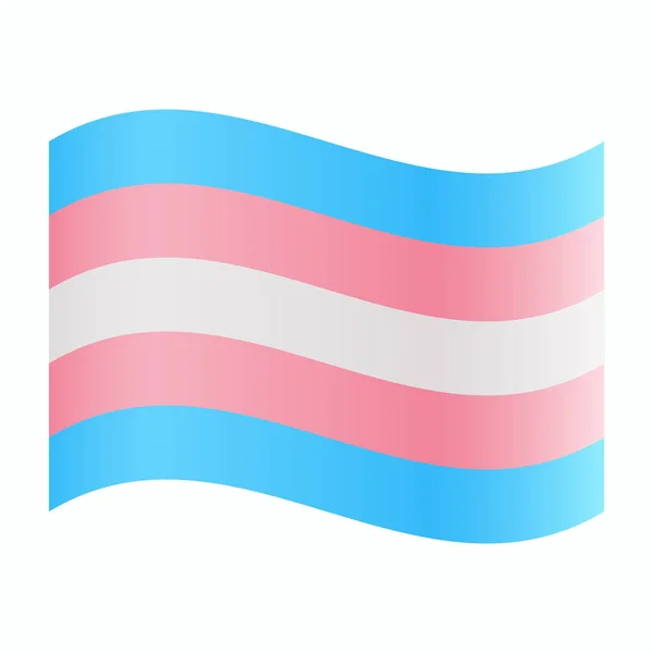 Bandeira transgénero isolada — Vetor de Stock