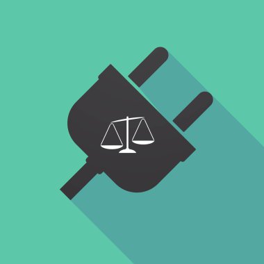 Uzun gölge Tak bir dengesiz kilo ölçek ile