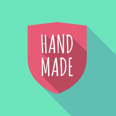 Metni el ile uzun gölge kalkan