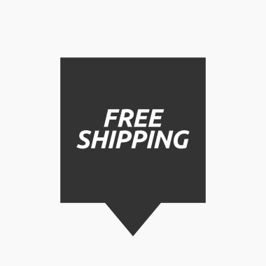 İzole tooltip metni ile ücretsiz nakliye