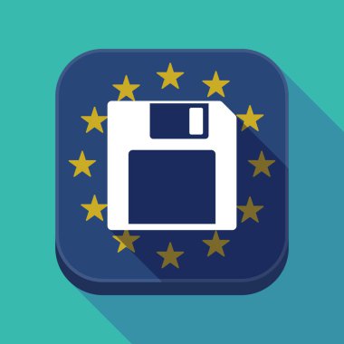 Uzun gölge AB kare düğme ile yumuşak ve sarkık yuvarlak yüzey