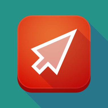 Uzun gölge app düğmesini bir imleç ile