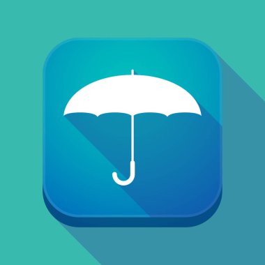 Uzun gölge app düğmesini bir şemsiye ile