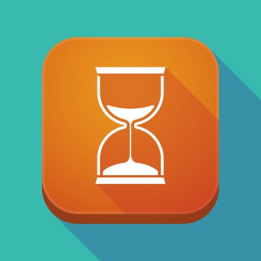 Uzun gölge app düğmesini bir kum saati ile