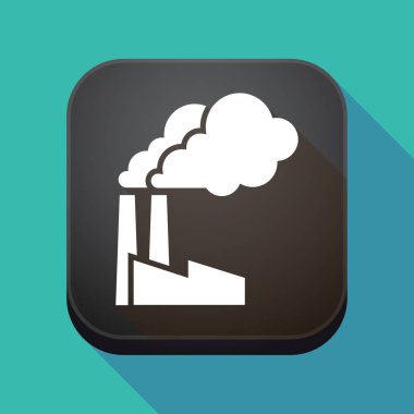 Uzun gölge app düğmesini bir fabrika ile