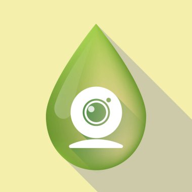 Uzun gölge zeytinyağı açılan bir web kamerası ile