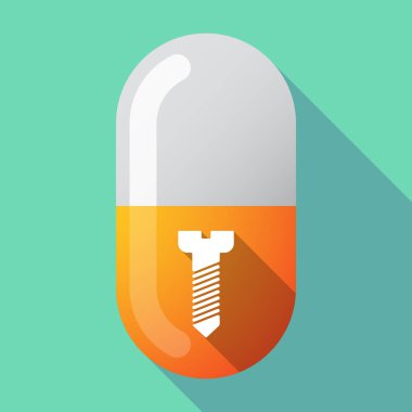 Uzun gölge hap bir vida ile