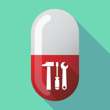 Uzun gölge hap bir araçla ayarla