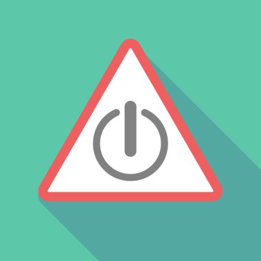 Uzun gölge uyarı sinyali bir kapama düğmesi ile