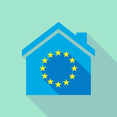 Uzun Gölge Evi AB bayrağı yıldız ile