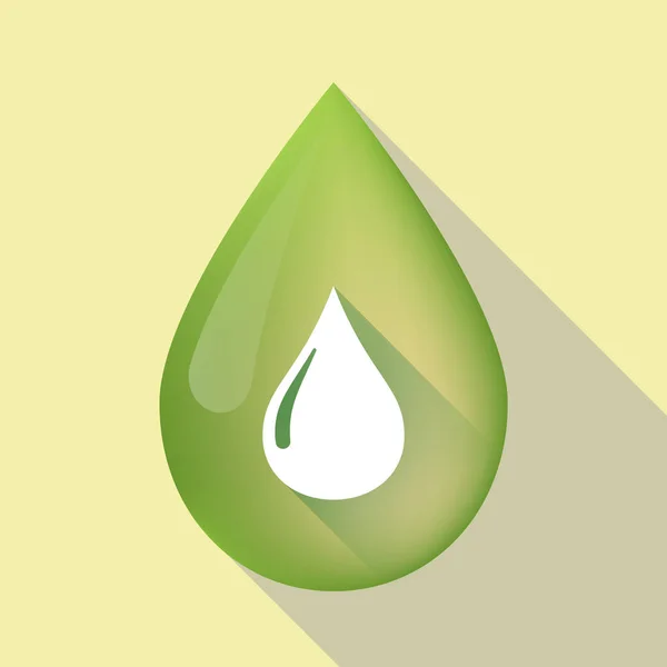 Dlouhý stín olivový olej kapka kapku paliva — Stockový vektor