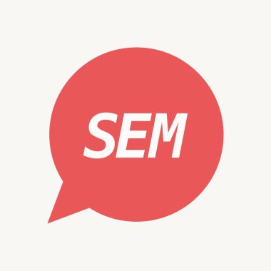 Metin Sem ile izole konuşma balonu