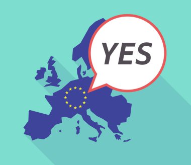 Uzun metin Evet ile AB harita gölge