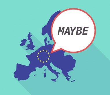 Uzun metin belki ile AB harita gölge