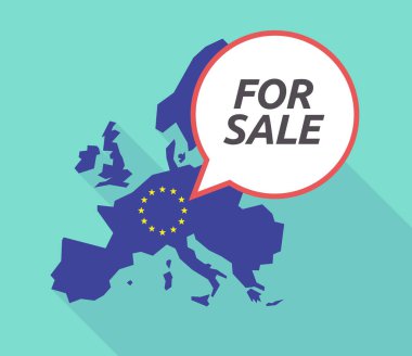 Uzun gölge AB harita Satılık metinle