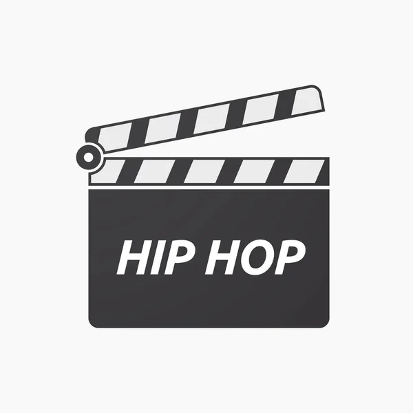 Isolierte Klapptafel mit dem Text Hip Hop — Stockvektor