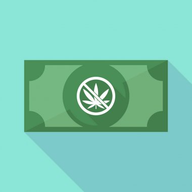 Uzun gölge banknot bir değil içinde esrar yaprakla s izin