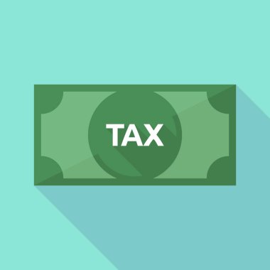 Uzun gölge banknot vergi metinle