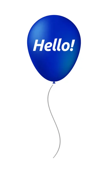 Isolierter Ballon mit dem Text hallo! — Stockvektor