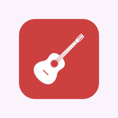 Altı dize akustik gitar ile izole düğmesi