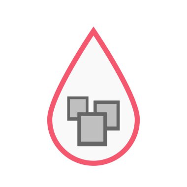 Bir kaç fotoğraf ile izole kan damlası