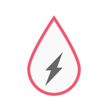 Bir yıldırım ile izole kan damlası