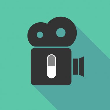 Uzun gölge kamera bir hap ile