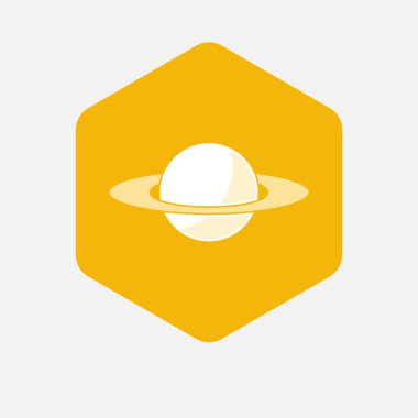 Gezegen Satürn ile izole altıgen