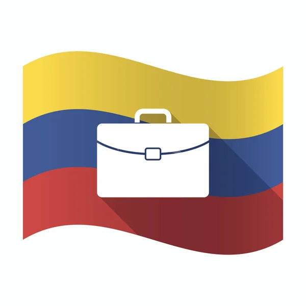 Bandeira isolada da Venezuela com uma pasta — Vetor de Stock