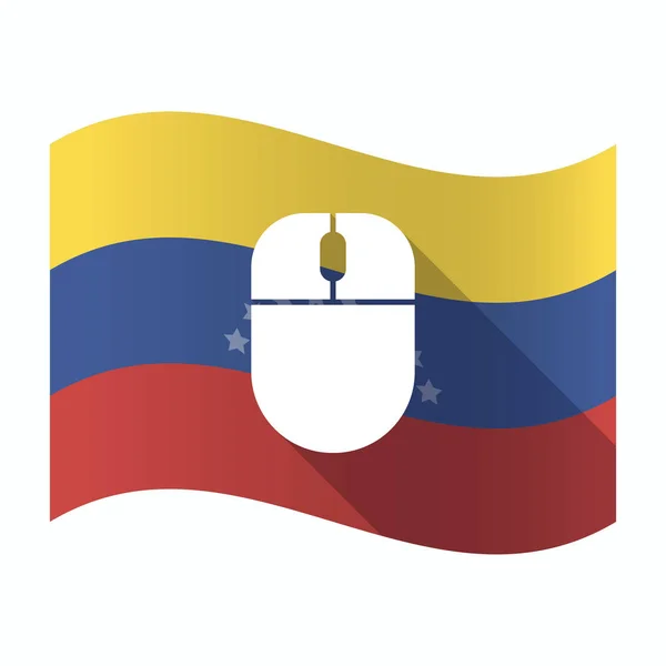 Isolated Venezuela flag with a wireless mouse — Stock Vector