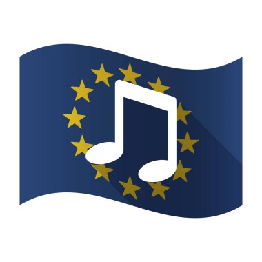 Bir not müzik ile izole AB kusur