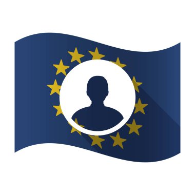 Bir erkek avatar ile izole AB kusur