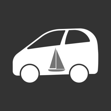 Bir gemi ile izole elektrikli otomobil