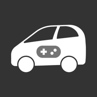 Bir oyun tablası ile izole elektrikli otomobil