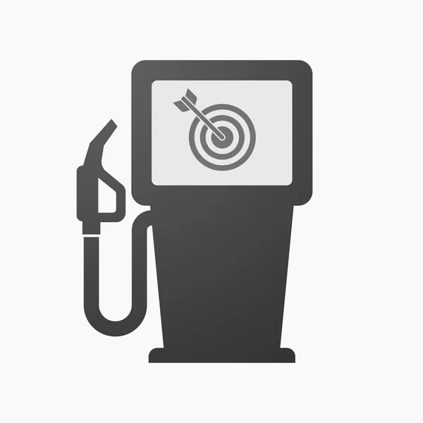 Izolované palivové čerpadlo s šipkami — Stockový vektor