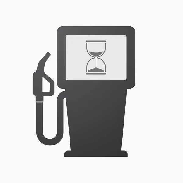 Izolované palivové čerpadlo s pískové hodiny — Stockový vektor