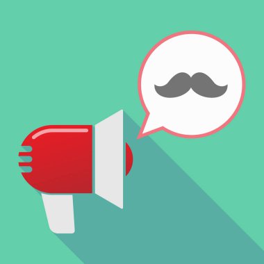 Uzun gölge megafon bıyıklı