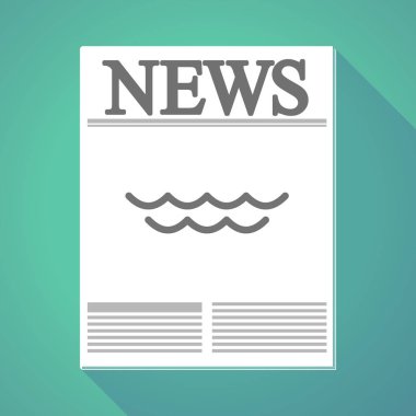 Uzun gölge gazete ile su Burcu