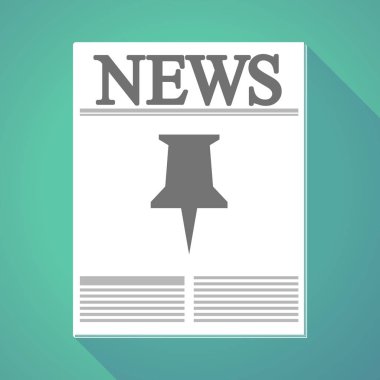 Bir iğneye uzun gölge gazeteyle