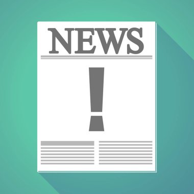 Uzun gölge gazete hayranlık işareti