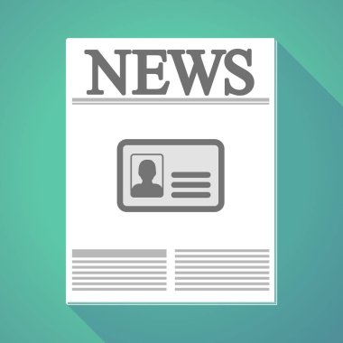 Uzun gölge gazete kimlik kartı ile