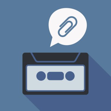 Uzun gölge kaset ile bir klip