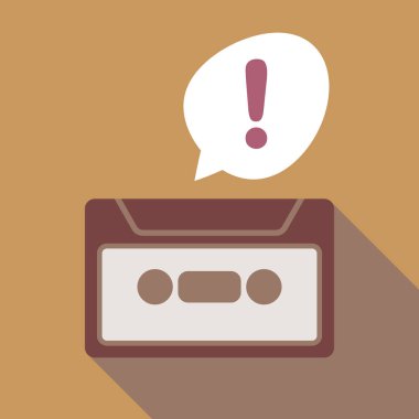 Uzun gölge kaset exclamarion işareti