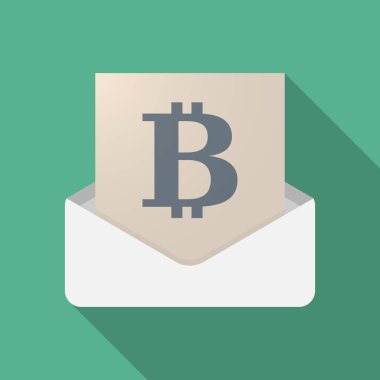 Uzun gölge mektubu biraz bozuk para işareti ile açmış.