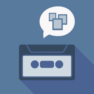 Uzun gölge kaset ile bir kaç fotoğraf