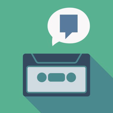 Uzun gölge kaset bir araç ipucu ile